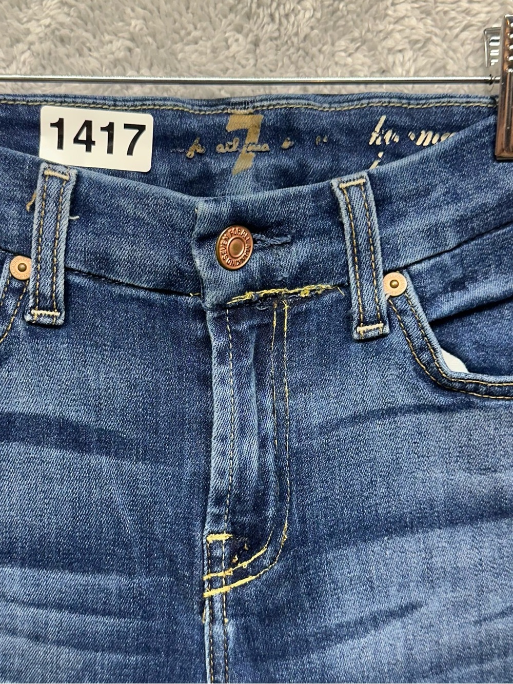 7 For All Mankind Kimmie Bootcut Jeans Women’s 24 Medium Wash Stretch Denim - Picture 4 of 10